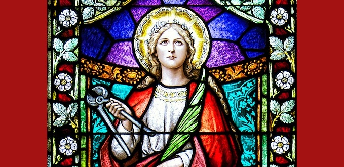 St. Agatha stained glass
