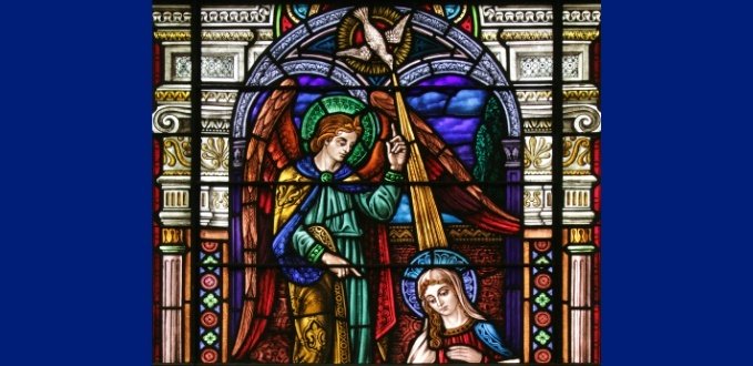 Annunciation stained glass - St Joseph's Church, Greenwich Village, NY