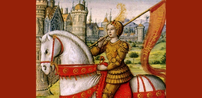 St. Joan of Arc illustration from a 1505 manuscript